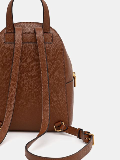 Coccinelle plecak skórzany damski kolor brązowy mały gładki E1.TFK.14.01.01 - zdjęcie produktu nr 2