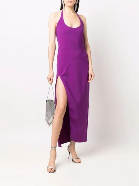 The Attico Corine side-slit gown - Purple