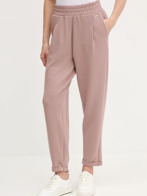 BOSS spodnie lounge damskie kolor brązowy gładkie 50545648 - zdjęcie produktu nr 1