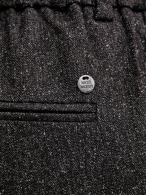 Mos Mosh spodnie BAI damskie kolor czarny proste high waist 173860