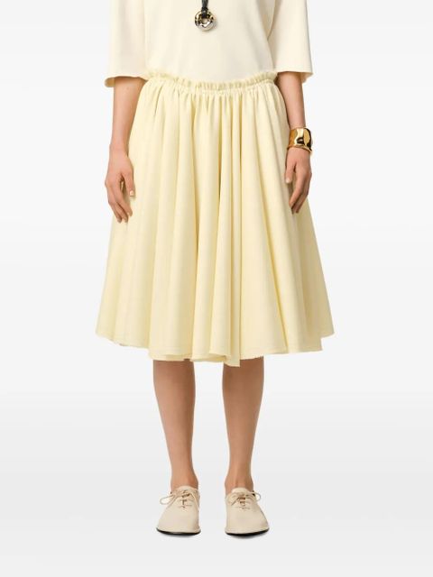 AMI Paris pleated skirt - Neutrals