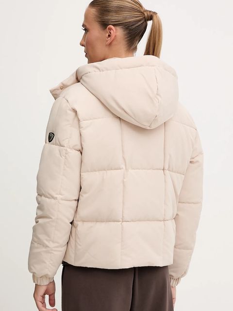 EA7 Emporio Armani kurtka kolor beżowy zimowa AF16074.7W000647