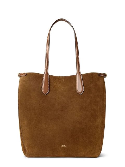 Polo Ralph Lauren torebka shopper damska zamszowa - zdjęcie produktu nr 1