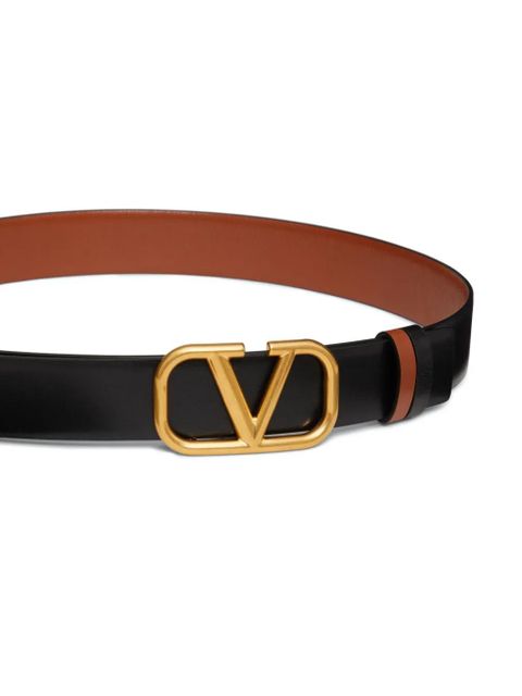 Valentino Garavani 30mm VLogo Signature reversible belt - Brown