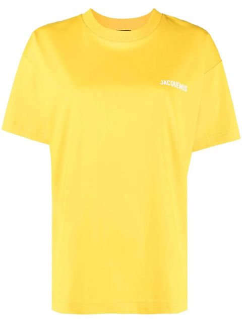 Jacquemus Le T-shirt Jacquemus logo-print top - Yellow - zdjęcie produktu nr 1