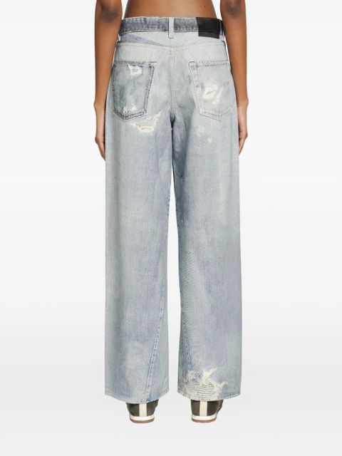 OUR LEGACY full cut distressed jeans - Blue