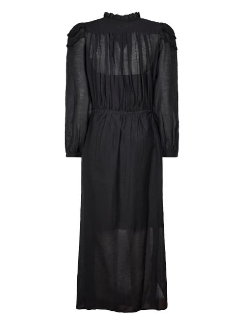 MARANT ÉTOILE ruffled button-front dress - Black - zdjęcie produktu nr 2