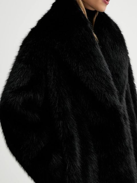 Elisabetta Franchi płaszcz kolor czarny CP69A58E2