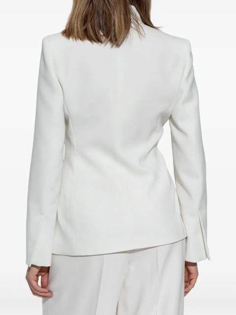 Max Mara bow-tie detail blazer - White