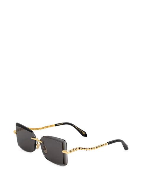 Bvlgari Serpenti rectangle-frame sunglasses - Gold - zdjęcie produktu nr 2