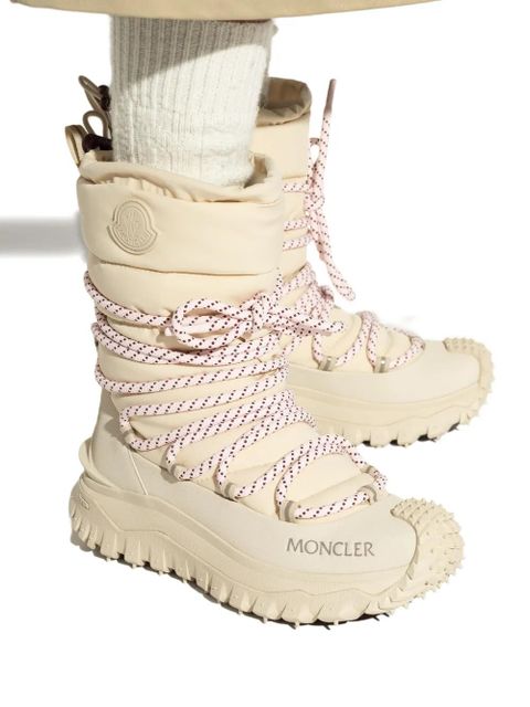 Moncler 45mm Trailgrip lace-up fastening boots - Neutrals
