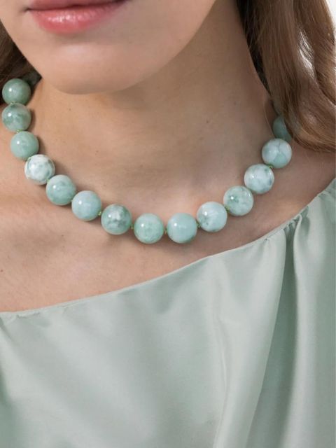 Jennifer Behr Louisa jade beaded necklace - Green