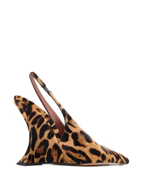 Paris Texas 105mm Nina leopard-print pumps - Brown