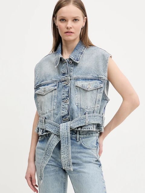 Hugo Blue bezrękawnik jeansowy - zdjęcie produktu nr 2