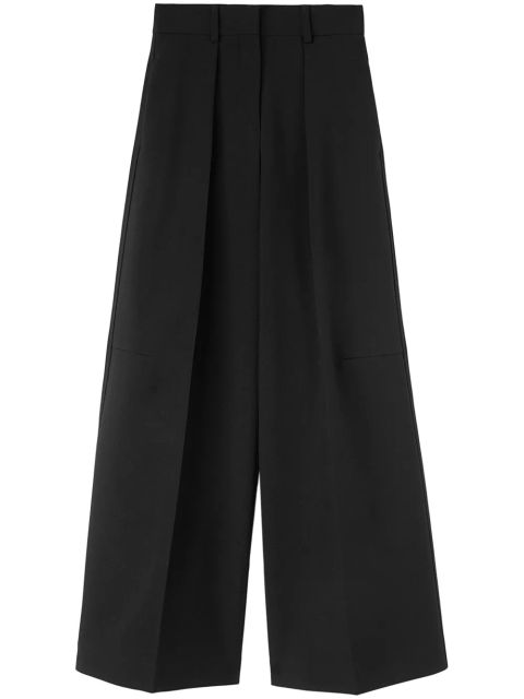 Jil Sander wide-leg tailored wool trousers - Black