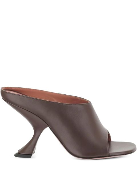 Amina Muaddi Uma sandals - Brown - zdjęcie produktu nr 1