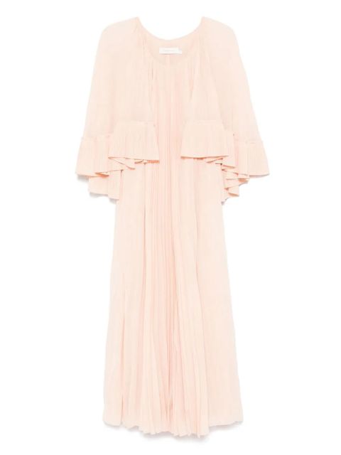 ZIMMERMANN Illuminate pleated cape dress - Orange - zdjęcie produktu nr 1