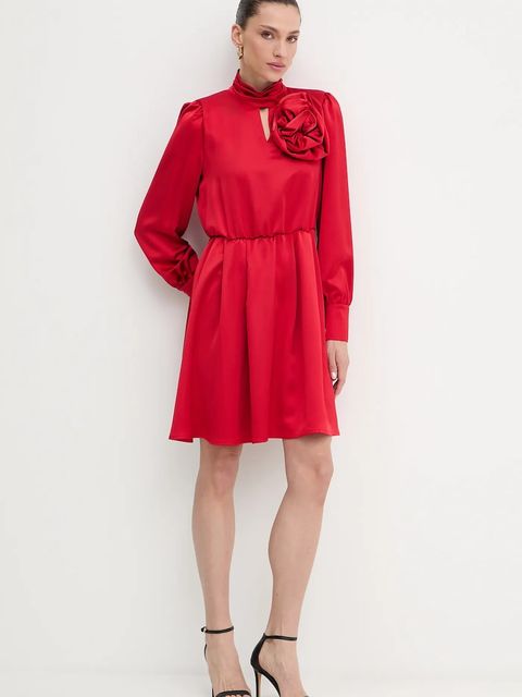 Fracomina sukienka kolor czerwony mini rozkloszowana FR25WD1018W41101 - zdjęcie produktu nr 2