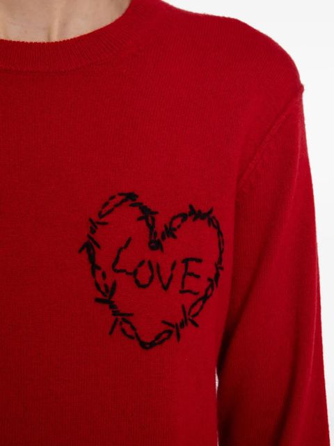 Zadig&Voltaire Kendy wired-heart sweater