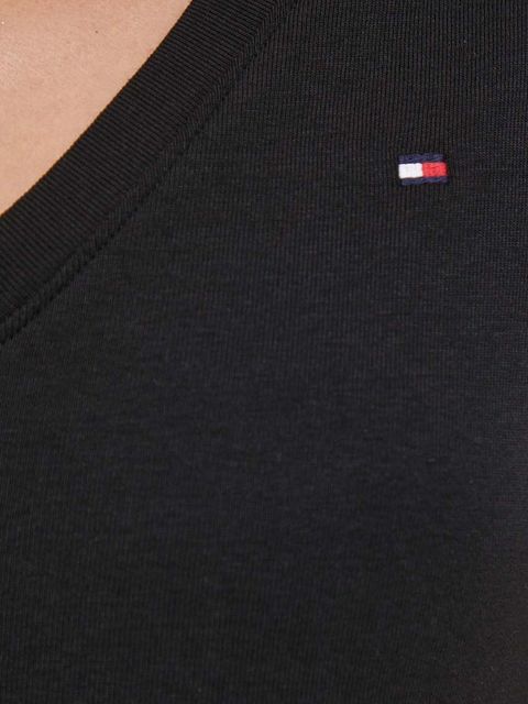 Tommy Hilfiger t-shirt bawełniany damski kolor czarny WW0WW40584