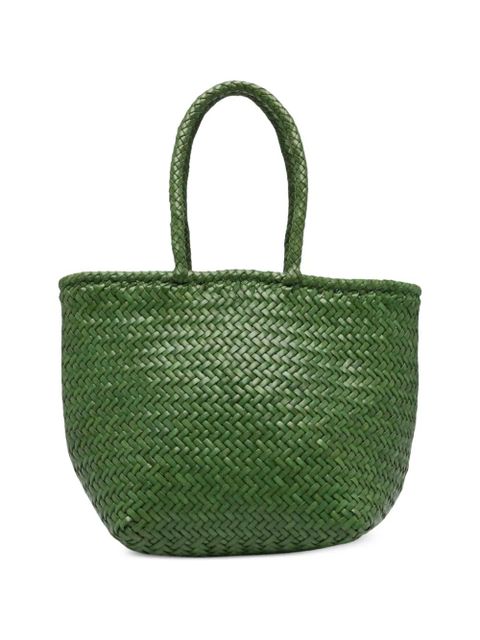 DRAGON DIFFUSION small Grace Basket woven-design tote bag - Green - zdjęcie produktu nr 1
