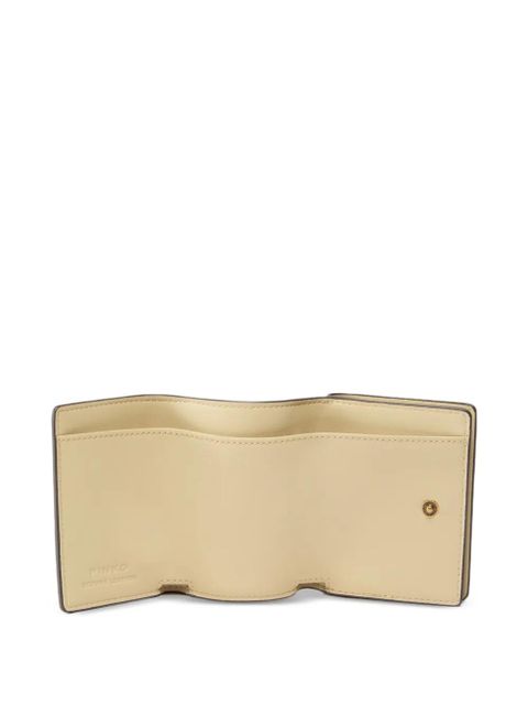 PINKO logo leather wallet - Yellow