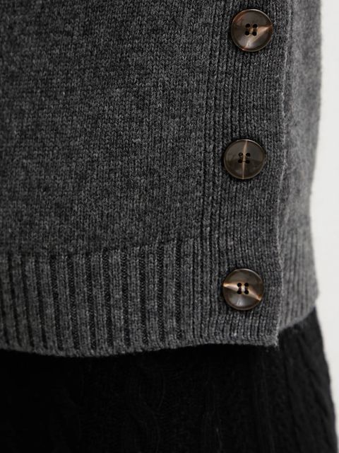 Silvian Heach sweter z domieszką wełny PICOULANE damski kolor szary GPA25233MA