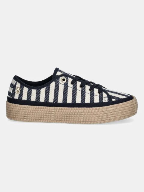 Tommy Hilfiger tenisówki VULC ROPE SNEAKER ITHACA kolor granatowy FW0FW08646