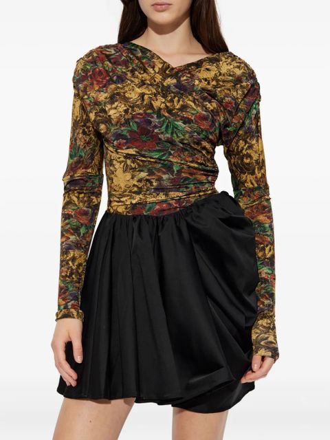 GANNI floral long-sleeve top - Neutrals - zdjęcie produktu nr 2