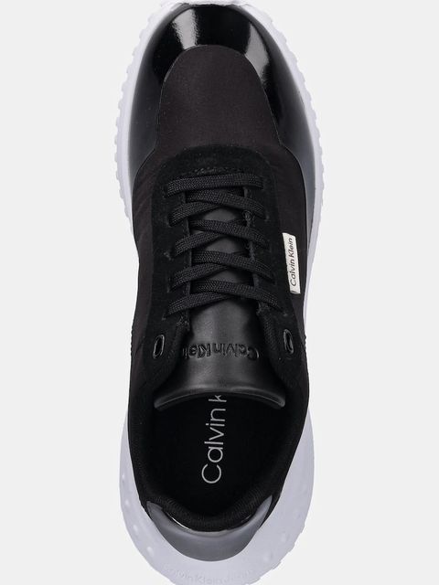 Calvin Klein sneakersy EVA RUNNER LACE UP MAT MIX damskie kolor czarny YW0YW02016