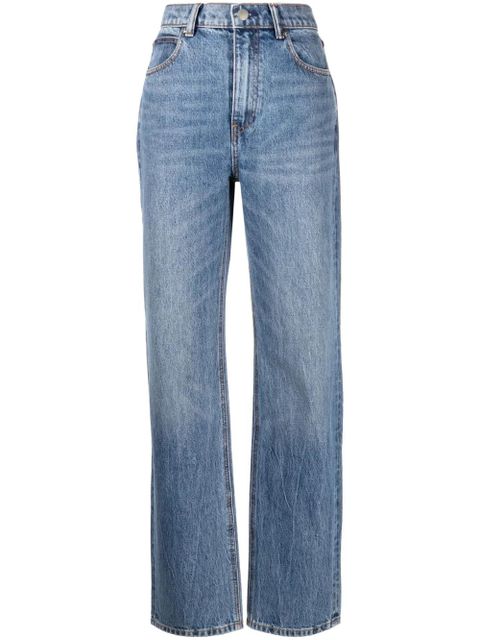 Alexander Wang mid-rise straight-leg jeans - Blue - zdjęcie produktu nr 1
