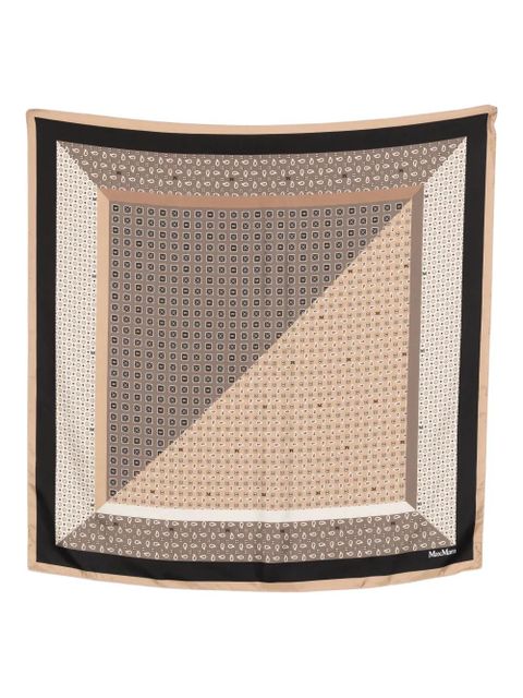 Max Mara patterned scarf - Neutrals - zdjęcie produktu nr 1