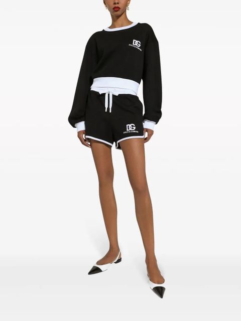 Dolce & Gabbana logo-print cotton-blend sweatshirt - Black - zdjęcie produktu nr 2