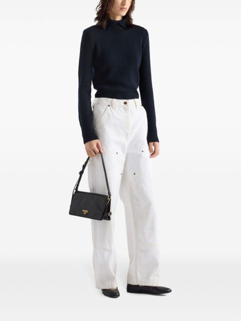 Prada leather shoulder bag - Black