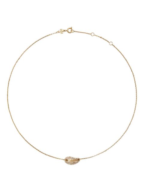 Tory Burch pave shell necklace - Gold - zdjęcie produktu nr 1
