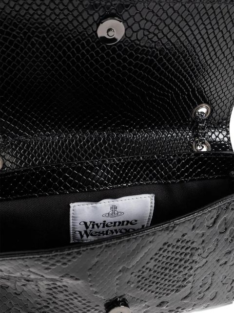 Vivienne Westwood croco-effect cross body bag - Black