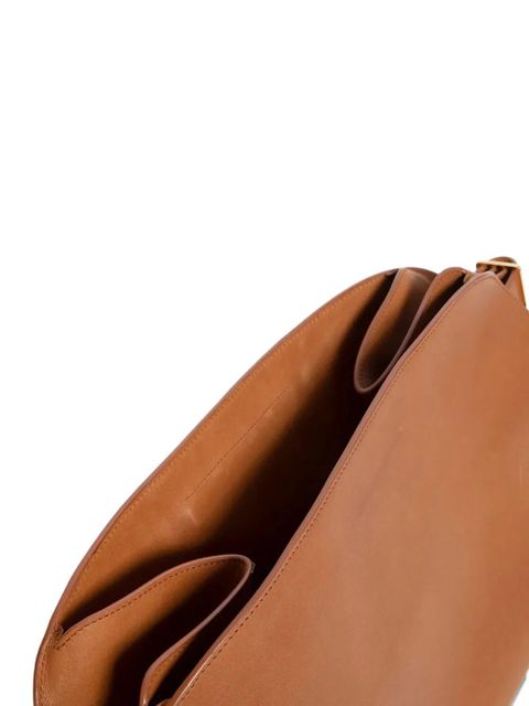 The Row leather clutch bag - Brown