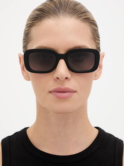 Moschino okulary przeciwsłoneczne damskie kolor czarny MOS199/S