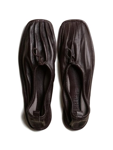 Hereu Puntera pleated ballet flats - Brown - zdjęcie produktu nr 2