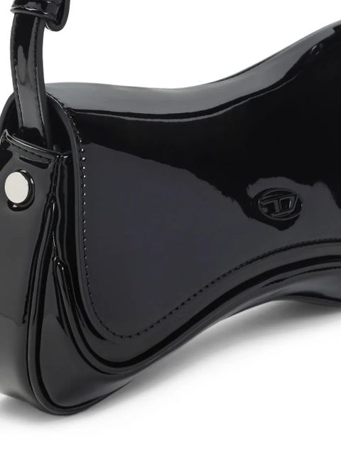 Diesel logo-plaque shoulder bag - Black - zdjęcie produktu nr 2