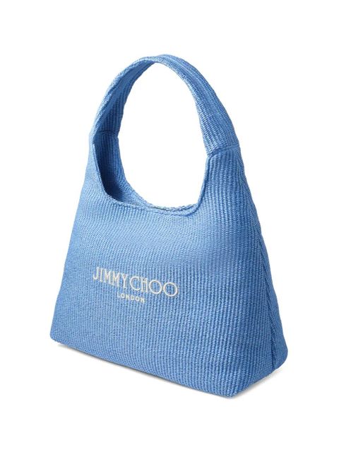 Jimmy Choo Hobo logo lettering shoulder bag - Blue