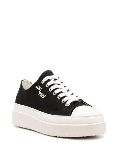 ISABEL MARANT logo-print flatform sneakers - Black - zdjęcie produktu nr 2