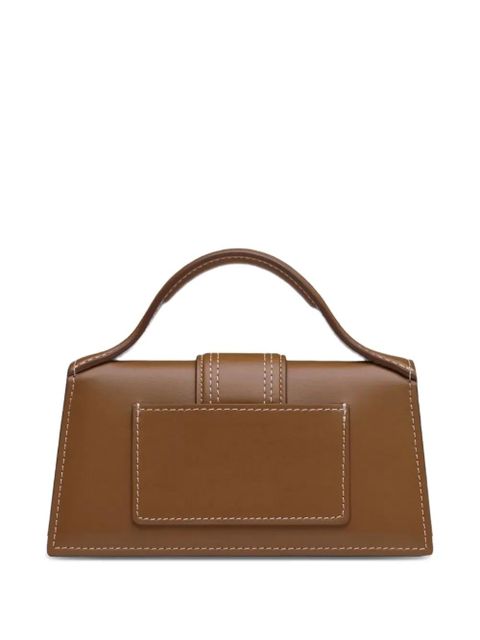Jacquemus The Bambino contrast-stitch shoulder bag - Brown
