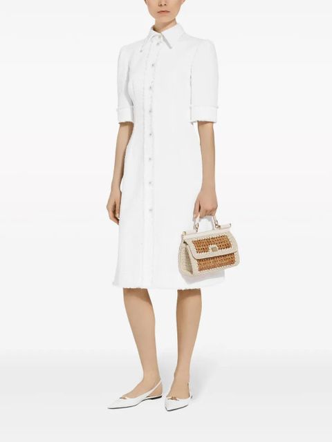 Dolce & Gabbana Sicily cotton-blend bag - Neutrals - zdjęcie produktu nr 2