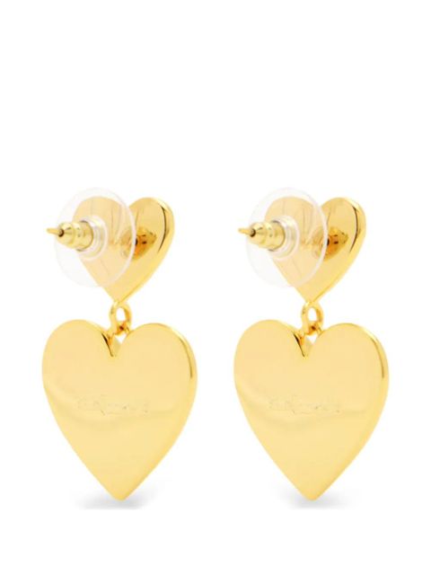 Self-Portrait heart embellished earrings - Gold - zdjęcie produktu nr 2