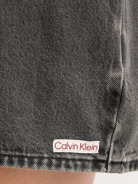 Calvin Klein Jeans sukienka jeansowa kolor szary mini dopasowana LV047C715G