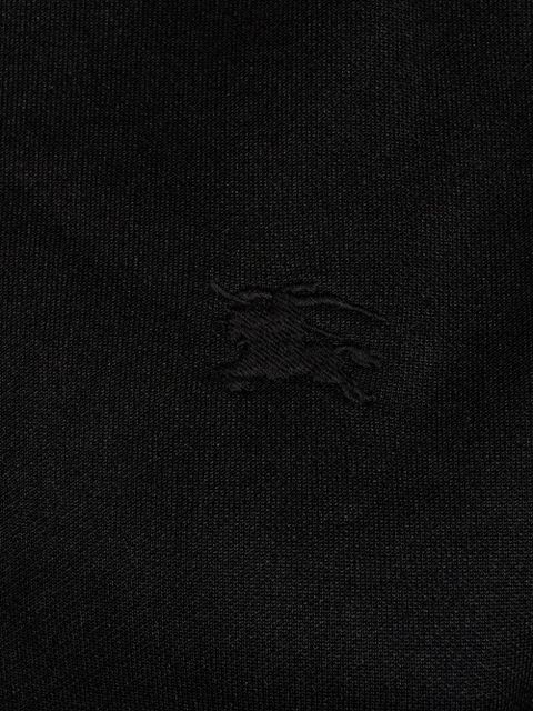 Burberry check-trim hoodie - Black