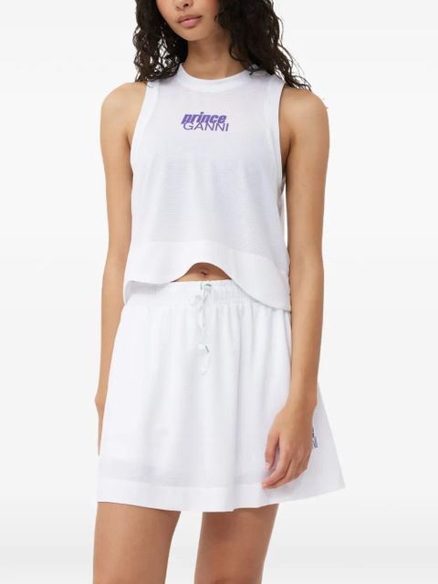 GANNI x Prince active mesh mini skirt - White