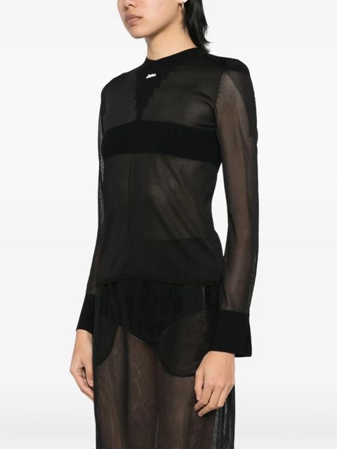 Jean Paul Gaultier The Logo Knit top - Black