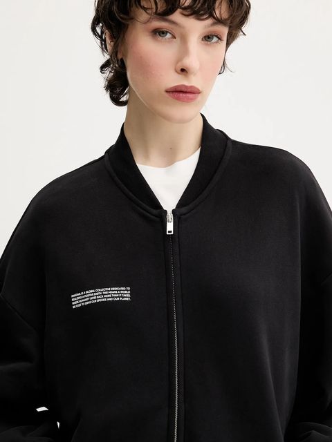 Pangaia kurtka Midweight Bomber Jacket kolor czarny przejściowa 10002360